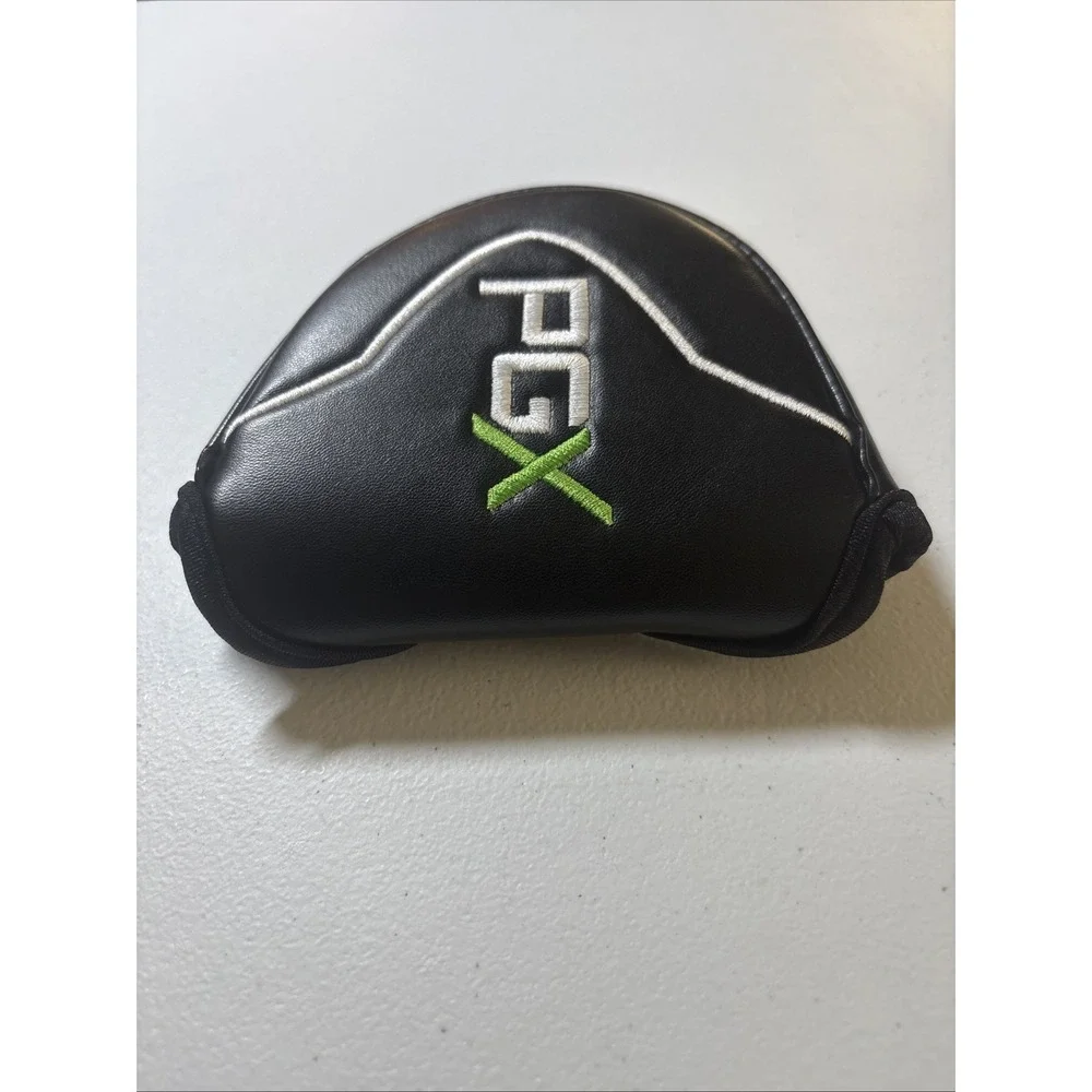 Pinemeadow PGX Mallet Putter HeadCover Rounded Putter Cover Black Duel Handed